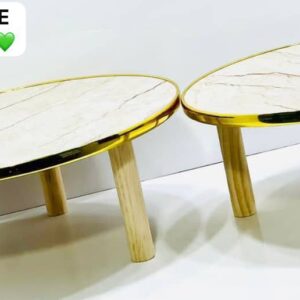 Ensemble de 2 tables basses rondes au design moderne