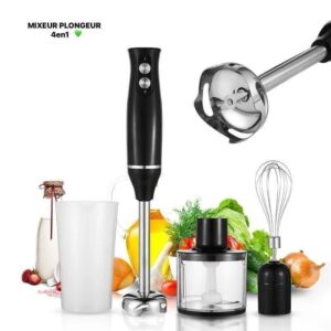 Mixeur plongeur Sokany 4-en-1, La qualité au service de votre cuisine