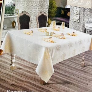 Ensemble de nappes et serviettes 9 pièces, Sublimez votre table avec notre ensemble nappe et serviettes de luxe