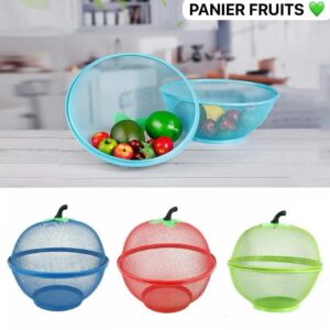 Panier à fruits en forme de pomme, Son design original et pratique ajoute une touche de couleur à votre cuisine