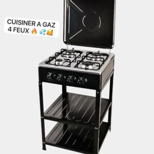 Cuisinière à gaz 4 feux avec four, compacte, polyvalente et design, Découvrez notre cuisinière à gaz 4 feux avec four, idéale pour les petits espaces, combine praticité et esthétique pour une cuisine facilitée