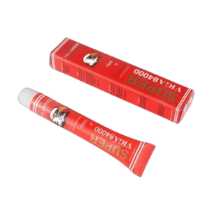 Super Viga 84000, Crème Retardante Haute Performance à la Vitamine E pour homme, 15 ML