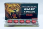 Black Cobra 150mg – Performance Masculine Puissante, 5 Comprimés pour une booster la puissance de l'homme