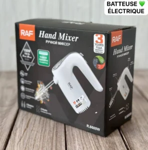 Batteur électrique RAF R.6680W, Préparez de délicieuses pâtisseries en un tour de main, Puissant, pratique et facile à utiliser