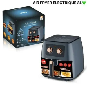 Friteuse à air RAF 8L, Grande capacité, faible teneur en gras, Préparez vos plats préférés en un clin d'œil