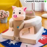 Siège d'appoint en différentes formes, Offrez à votre bébé un nid douillet avec notre siège d'appoint en forme d'écureuil, Son assise moelleuse et ses rebords soutenants assurent un confort optimal et une sécurité maximale pendant les moments de jeux – Image 3