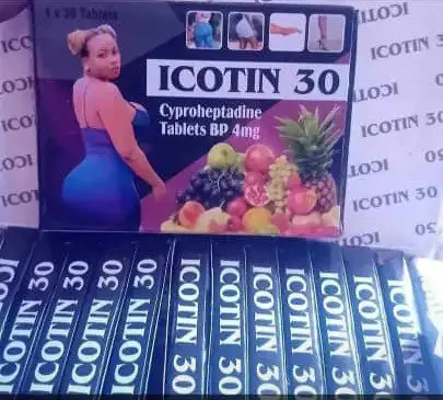Icotin 30, comprimés icotin 30, pour le développement des fesses et hanches