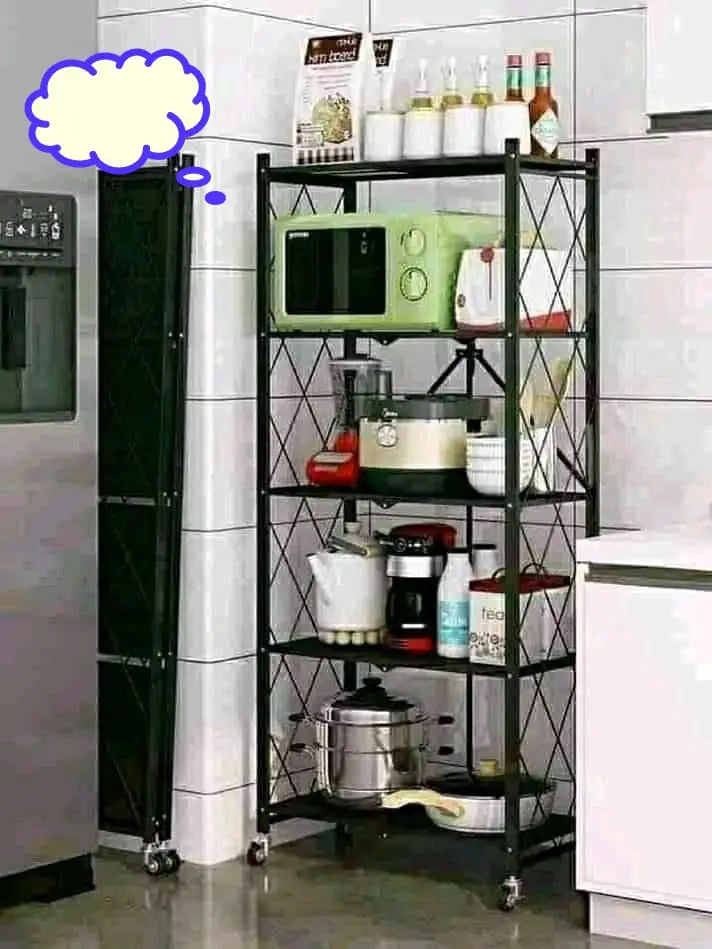 IMG-20240805-WA0183 Étagère de cuisine, Optimisez votre cuisine avec cette étagère pliante et roulante – Image 1