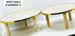 Ensemble de 2 tables basses rondes au design moderne – Image 2