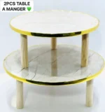 Ensemble de 2 tables basses rondes au design moderne