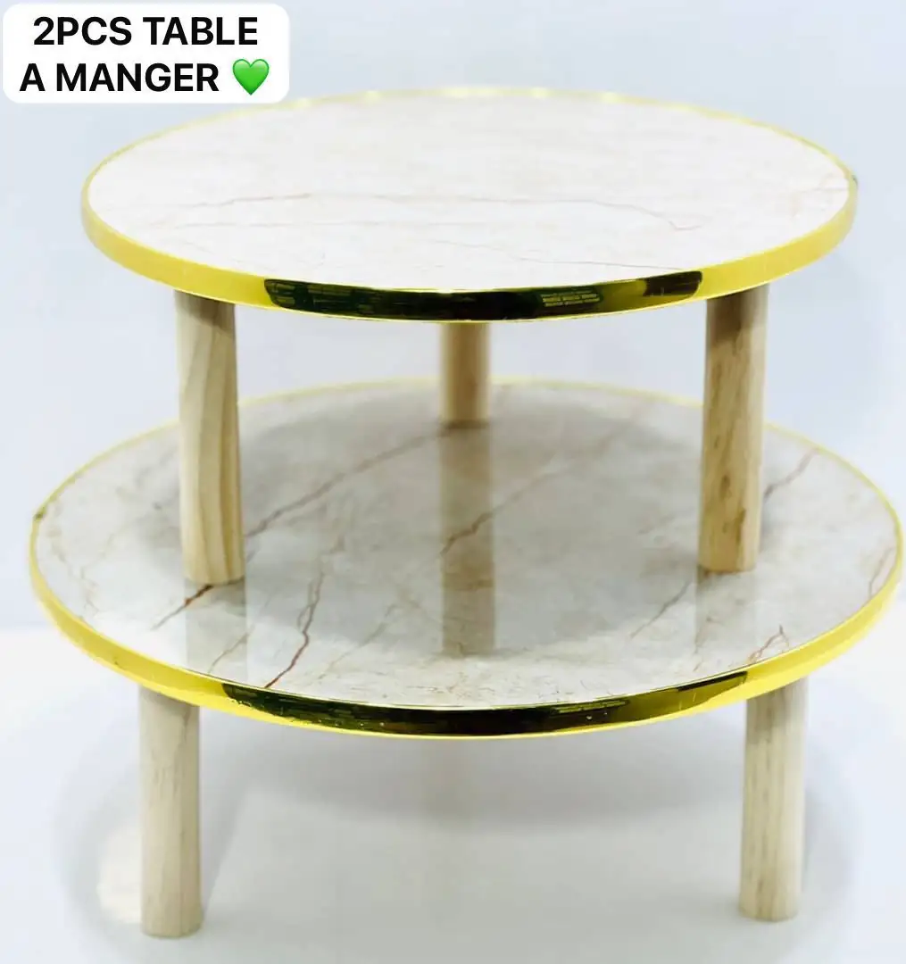 IMG-20240811-WA0070 Ensemble de 2 tables basses rondes au design moderne – Image 1