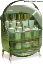 Boîte à cosmétiques, Sublimez votre espace avec cette boîte à cosmétiques au design rétro et chic