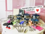 Ensemble 50 pièces, Ensemble de cuisine en acier inoxydable,  Qualité professionnelle pour un usage quotidien – Image 3