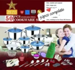 Ensemble 50 pièces, Ensemble de cuisine en acier inoxydable,  Qualité professionnelle pour un usage quotidien
