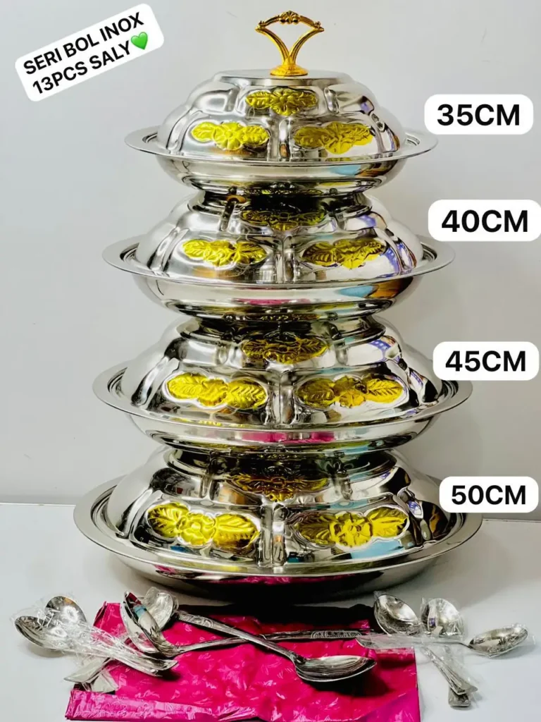 Ensemble 4 pièces, Ensemble de plats dorés, Sublimez votre table avec ces plats raffinés et résistants