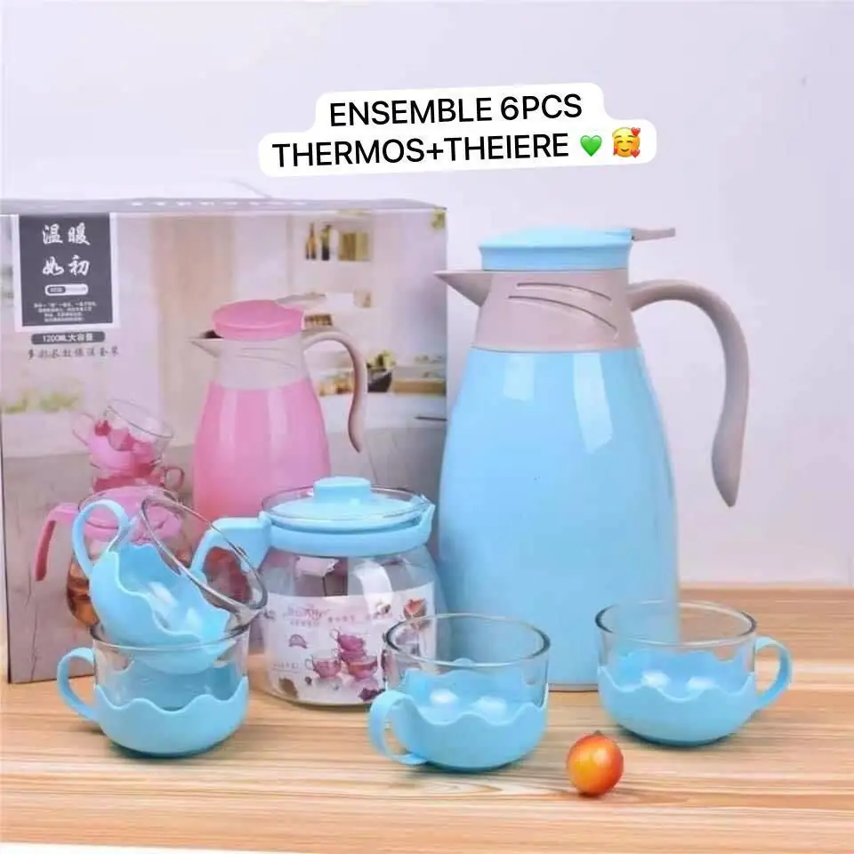 IMG-20240828-WA0324 Ensemble thermos et théière 6 pièces, Simplifiez-vous la vie avec cet ensemble tout-en-un – Image 1