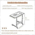 Table d'appoint multifonctionnelle travaillez, étudiez ou prenez vos repas confortablement depuis votre lit ou canapé – Image 3