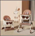 Chaise haute évolutive 2 en 1, De la chaise haute à la chaise enfant, accompagne la croissance de votre bébé. Confortable et pratique – Image 3