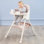 Chaise haute évolutive 2 en 1, De la chaise haute à la chaise enfant, accompagne la croissance de votre bébé. Confortable et pratique – Image 2