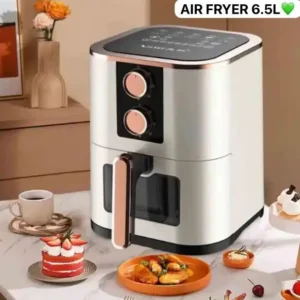 Friteuse à air 6,5L, La cuisine saine et délicieuse à portée de main, Cuisinez des plats sains et délicieux sans ajout de graisse