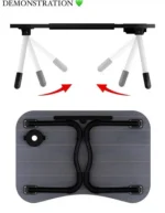Table pliante multifonction, Cette table pliante est conçue pour offrir une surface de travail stable et plane, même sur un lit ou un canapé – Image 6