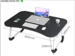 Table pliante multifonction, Cette table pliante est conçue pour offrir une surface de travail stable et plane, même sur un lit ou un canapé – Image 4