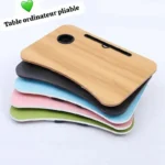 Table pliante multifonction, Cette table pliante est conçue pour offrir une surface de travail stable et plane, même sur un lit ou un canapé – Image 7