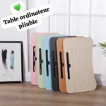 Table pliante multifonction, Cette table pliante est conçue pour offrir une surface de travail stable et plane, même sur un lit ou un canapé – Image 9
