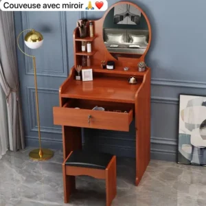 Coiffeuse à LED, Élégante et moderne, Un éclairage doux et uniforme pour un maquillage précis