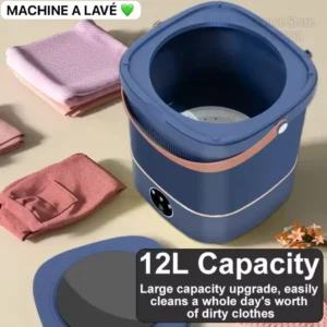 Machine à laver portable,  La solution idéale pour toutes vos lessives