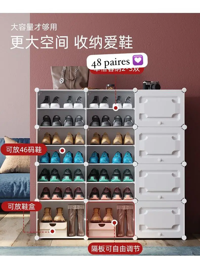 IMG-20240908-WA0049 Etagère à chaussures modulable vous permet de ranger jusqu'à 48 paires et de gagner un espace précieux, dites adieu au désordre et retrouvez un intérieur propre et rangé – Image 1