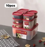 Ensemble de 10 boîtes de conservation hermétiques vous permet de stocker vos aliments en toute fraîcheur – Image 2