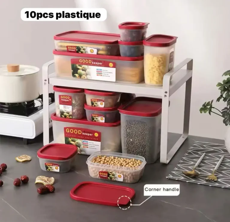 Ensemble de 10 boîtes de conservation hermétiques vous permet de stocker vos aliments en toute fraîcheur – Image 5