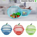 Panier à fruits en forme de pomme, Son design original et pratique ajoute une touche de couleur à votre cuisine – Image 2
