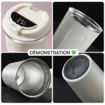 Mug isotherme intelligent affiche la température en temps réel et conserve vos boissons chaudes pendant des heures – Image 4