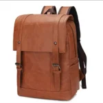 Sac à dos en simili cuir, Style vintage, praticité moderne, Parfait pour le quotidien et les voyages, Grand format, nombreux compartiments, Un compagnon idéal pour le travail ou les loisirs – Image 4