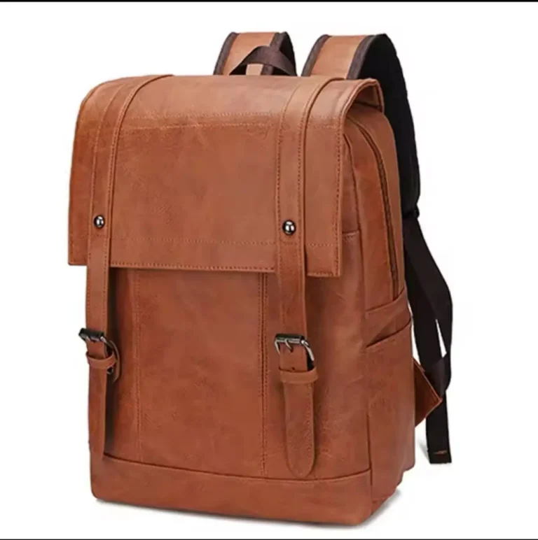 Sac à dos en simili cuir, Style vintage, praticité moderne, Parfait pour le quotidien et les voyages, Grand format, nombreux compartiments, Un compagnon idéal pour le travail ou les loisirs – Image 4