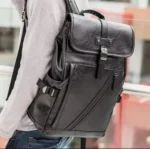 Sac à dos en simili cuir, Style vintage, praticité moderne, Parfait pour le quotidien et les voyages, Grand format, nombreux compartiments, Un compagnon idéal pour le travail ou les loisirs – Image 8
