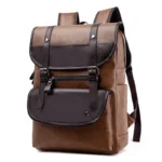Sac à dos en simili cuir, Style vintage, praticité moderne, Parfait pour le quotidien et les voyages, Grand format, nombreux compartiments, Un compagnon idéal pour le travail ou les loisirs – Image 9