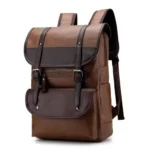 Sac à dos en simili cuir, Style vintage, praticité moderne, Parfait pour le quotidien et les voyages, Grand format, nombreux compartiments, Un compagnon idéal pour le travail ou les loisirs – Image 15