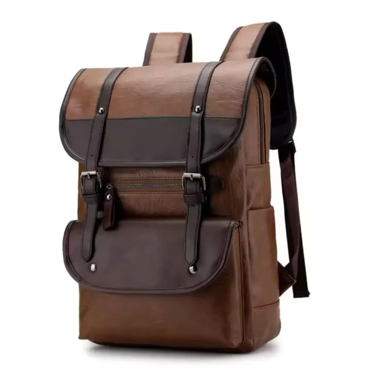 Sac à dos en simili cuir, Style vintage, praticité moderne, Parfait pour le quotidien et les voyages, Grand format, nombreux compartiments, Un compagnon idéal pour le travail ou les loisirs – Image 15
