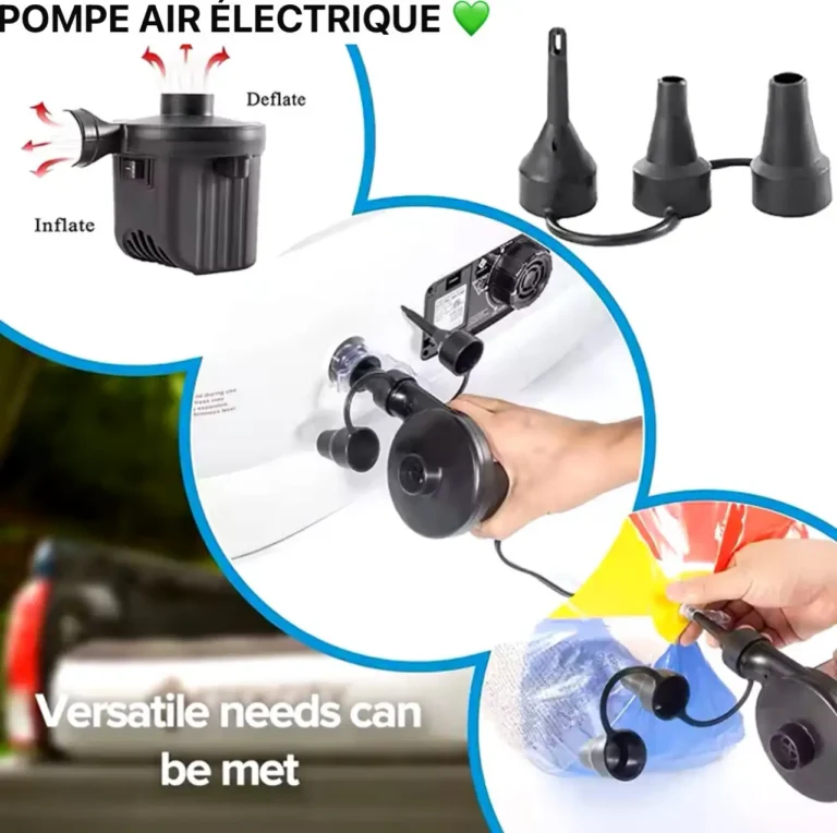 Gonfleur électrique ultra-rapide, gonflage et dégonflage en un clin d'œil, Pompe à air électrique 12V, la solution pratique pour tous vos besoins – Image 4