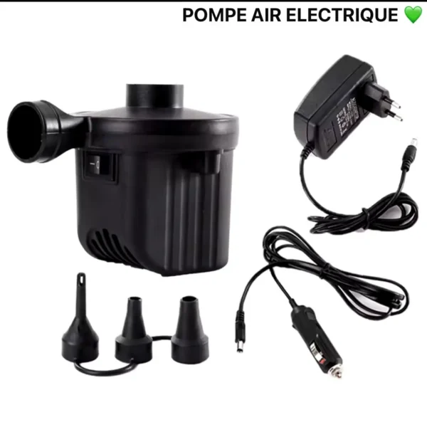 Gonfleur électrique ultra-rapide, gonflage et dégonflage en un clin d'œil, Pompe à air électrique 12V, la solution pratique pour tous vos besoins – Image 3