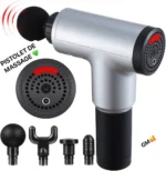 Pistolet de massage, Soulagez vos douleurs musculaires en un clin d'œil avec notre pistolet de massage multifonction, Idéal pour les sportifs, les personnes actives et celles qui recherchent une détente profonde – Image 2