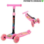 Trottinette enfant 3 roues réglable, idéale pour les petits aventuriers, Légère et facile à manœuvrer, elle s'adapte à la croissance de votre enfant grâce à son guidon réglable en hauteur, Les roues lumineuses ajoutent une touche de fun à chaque balade – Image 2