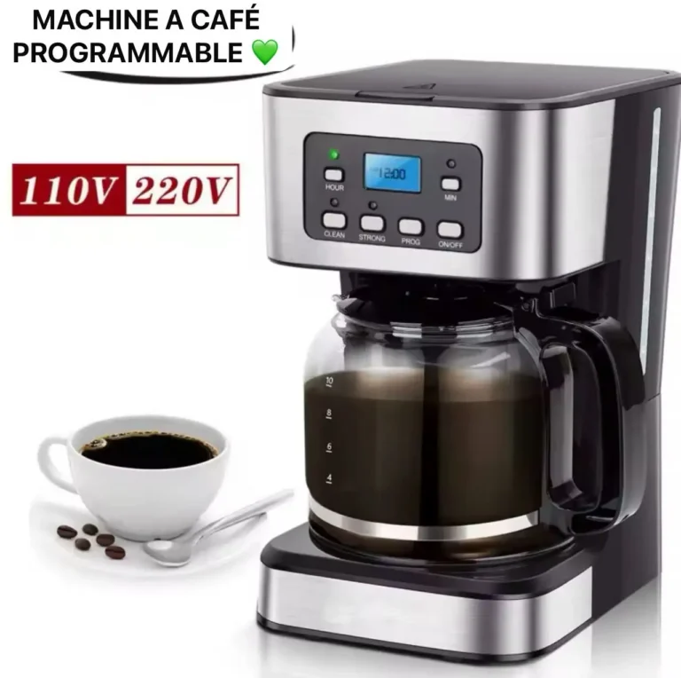 Cafetière programmable 12 tasses, Réveillez-vous avec l'arôme du café frais, Facile à utiliser, elle vous permet de programmer votre café à l'avance et de profiter d'un délicieux café chaque matin – Image 3