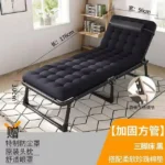 Chaise longue pliante, Confort et relaxation, Structure métallique robuste, Tissu respirant, Idéale intérieur/extérieur – Image 3