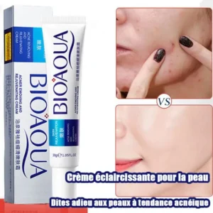 Crème anti-acné BIOAQUA, Réduisez visiblement les imperfections et unifie votre teint, Formulée pour purifier et régénérer votre peau