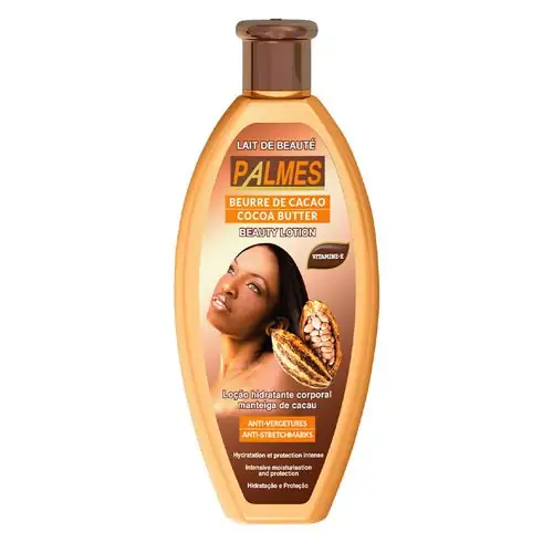 1 (2) Palmes, Révélez votre éclat naturel avec notre lait de beauté au beurre de cacao, Hydratez et nourrissez votre peau en profondeur – Image 1