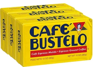 Café Bustelo Espresso Moulu - Café torréfié et moulu, arôme intense et riche, 10 oz (283g)